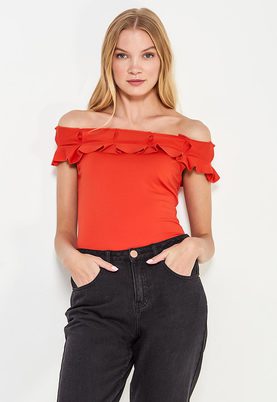 LOST INK  OVERSIZED PLEAT BARDOT